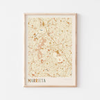 marietta, georgia map poster - image 1