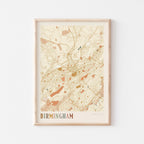birmingham, alabama map poster - image 1