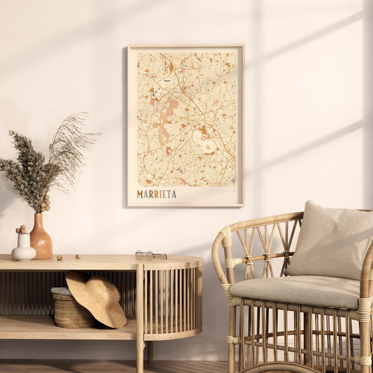 marietta, georgia map poster - image 3