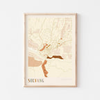 solvang, california map poster - image 1