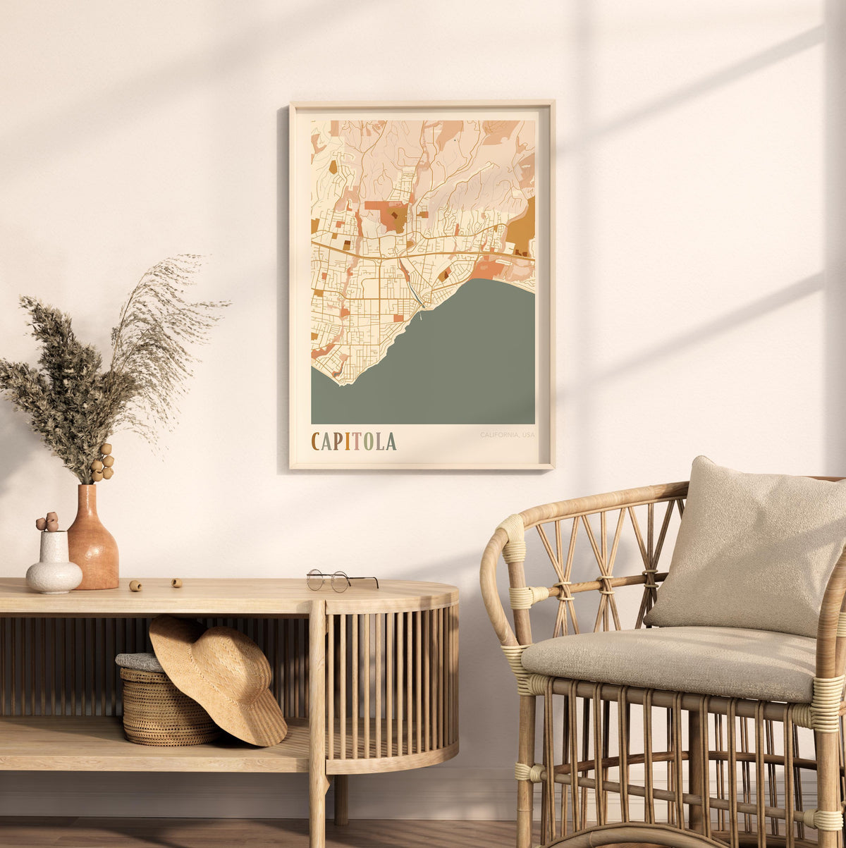 capitola, california map poster - image 3