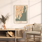 narragansett, rhode island map poster - image 3