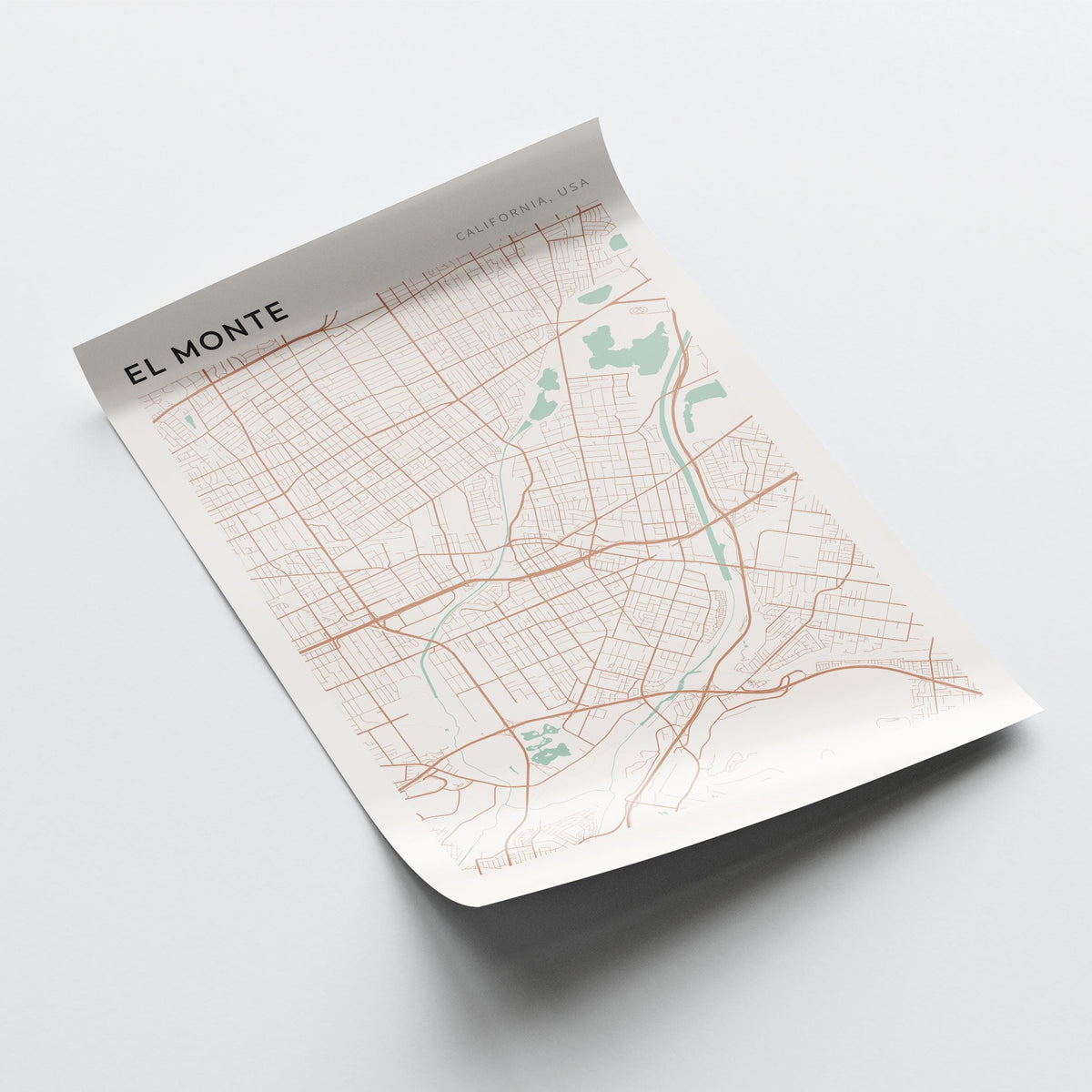 el monte, california map poster - image 4