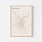 las cruces, new mexico map poster - image 1