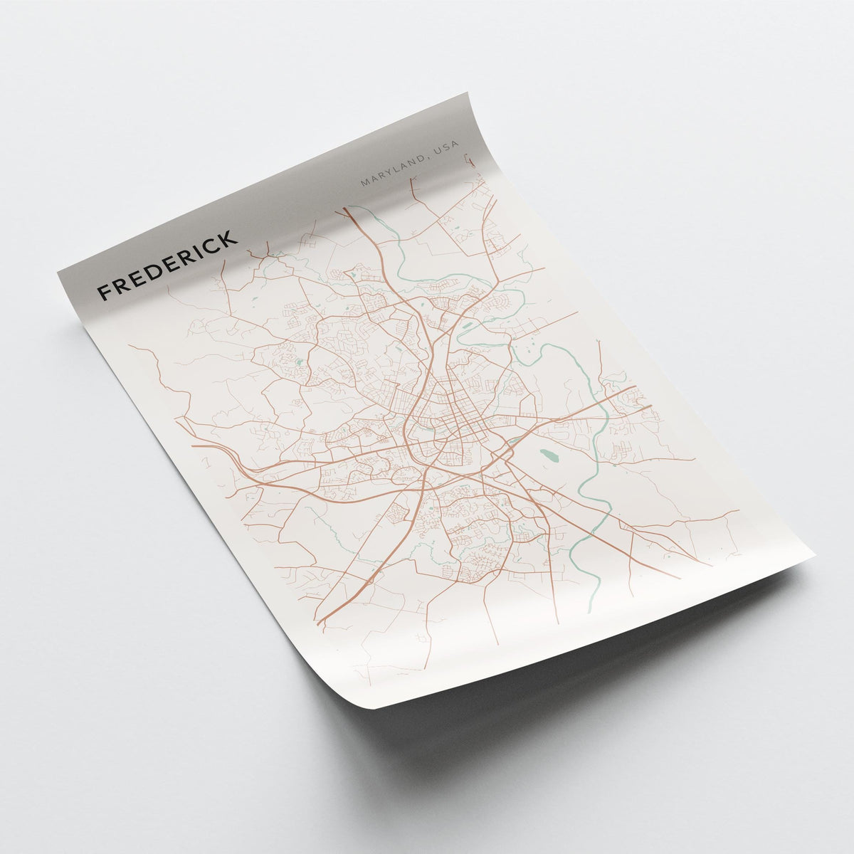 frederick, maryland map poster - image 4