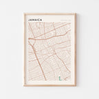 , jamaica map poster - image 1