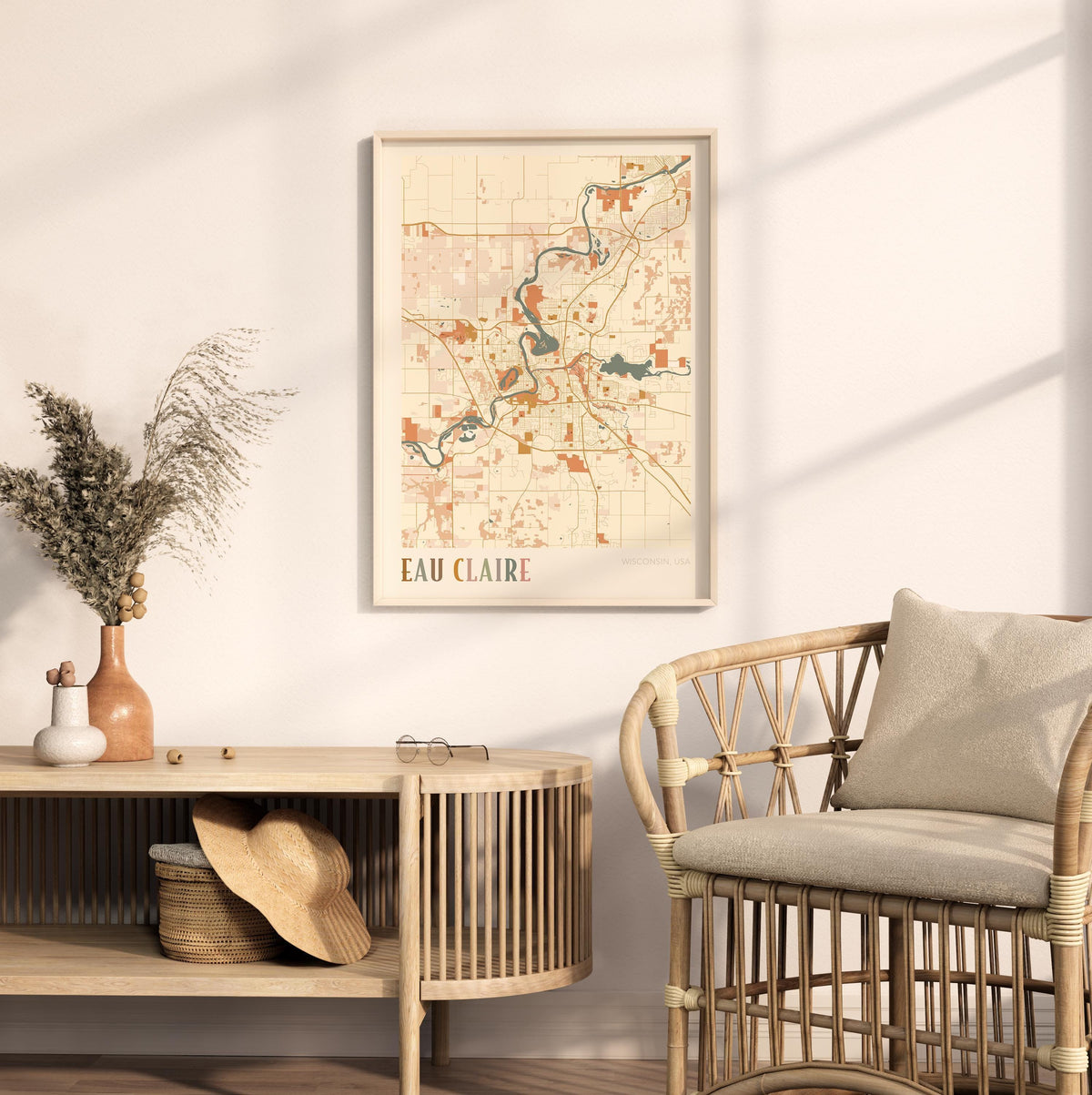 eau claire, wisconsin map poster - image 3