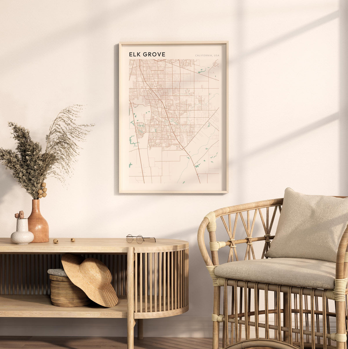 elk grove, california map poster - image 3