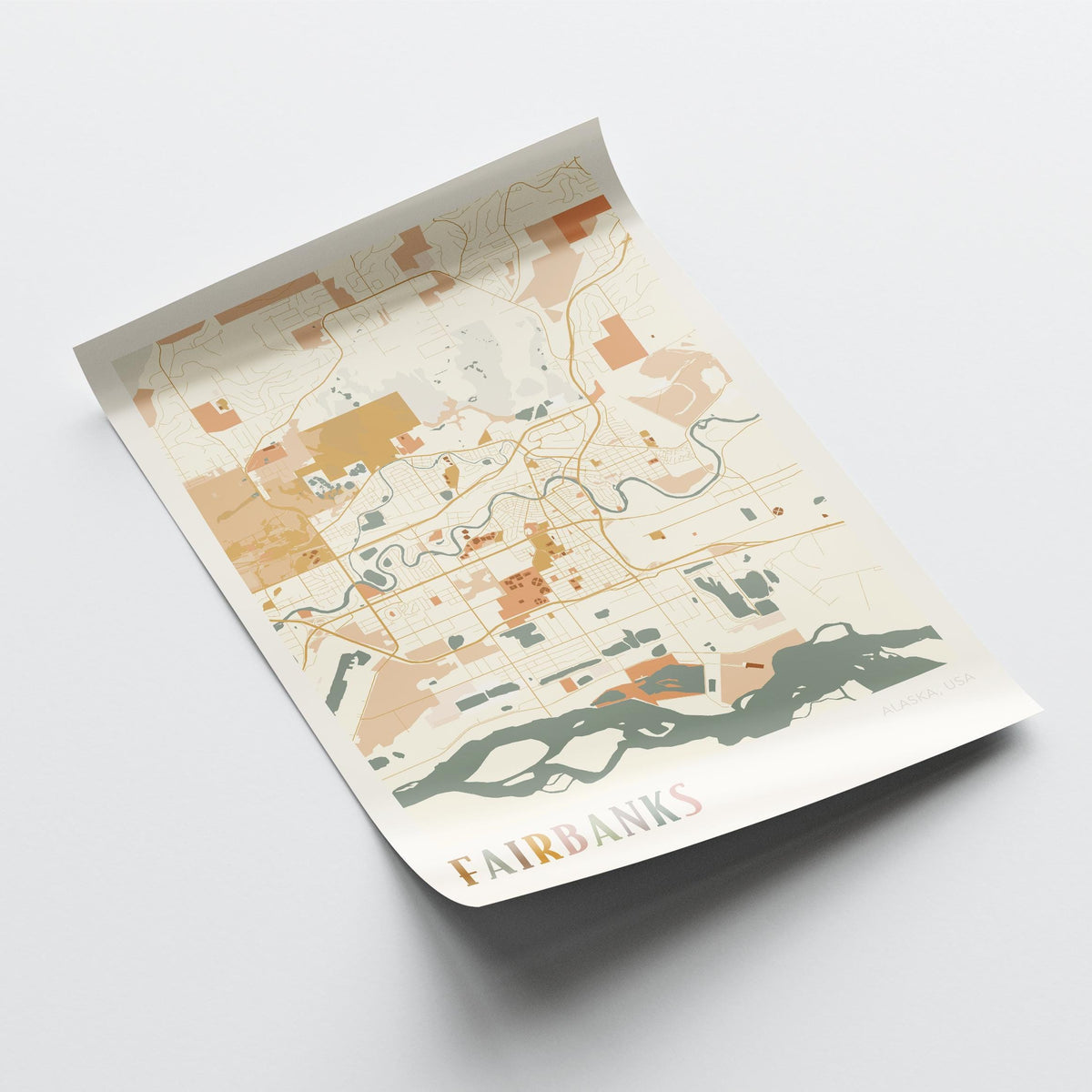 fairbanks, alaska map poster - image 4