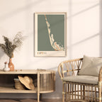 captiva, florida map poster - image 3