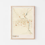 yakima, washington map poster - image 1