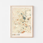lakeland, florida map poster - image 1