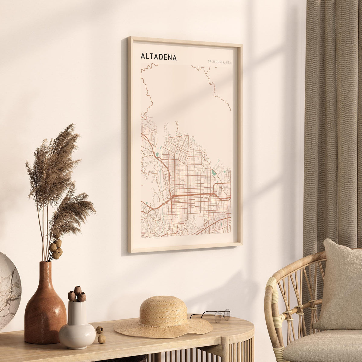 altadena, california map poster - image 2