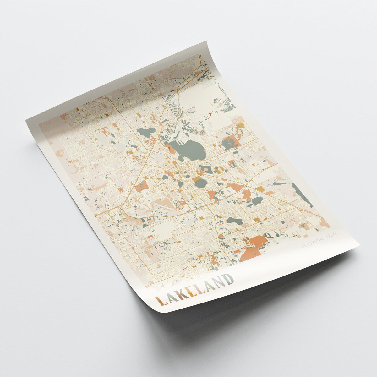 lakeland, florida map poster - image 4