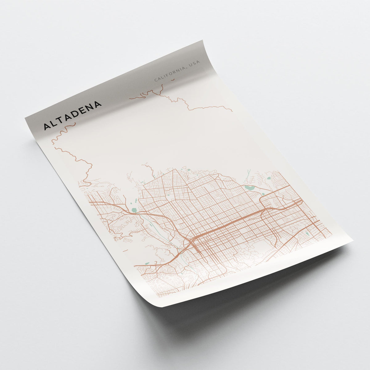 altadena, california map poster - image 4