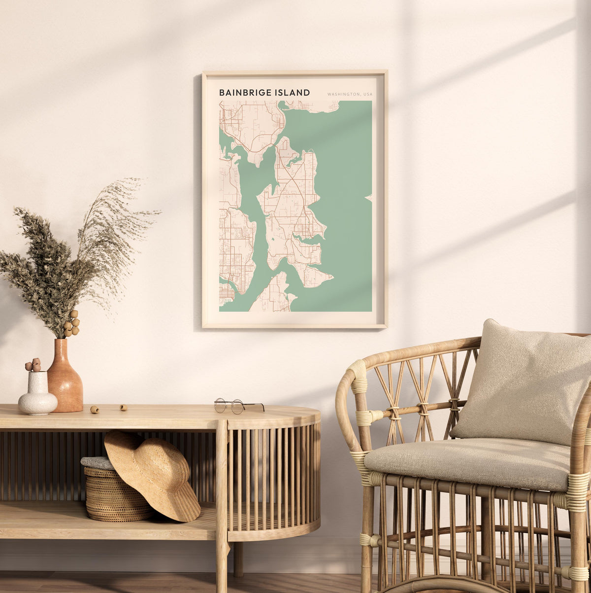 bainbridge island, washington map poster - image 3