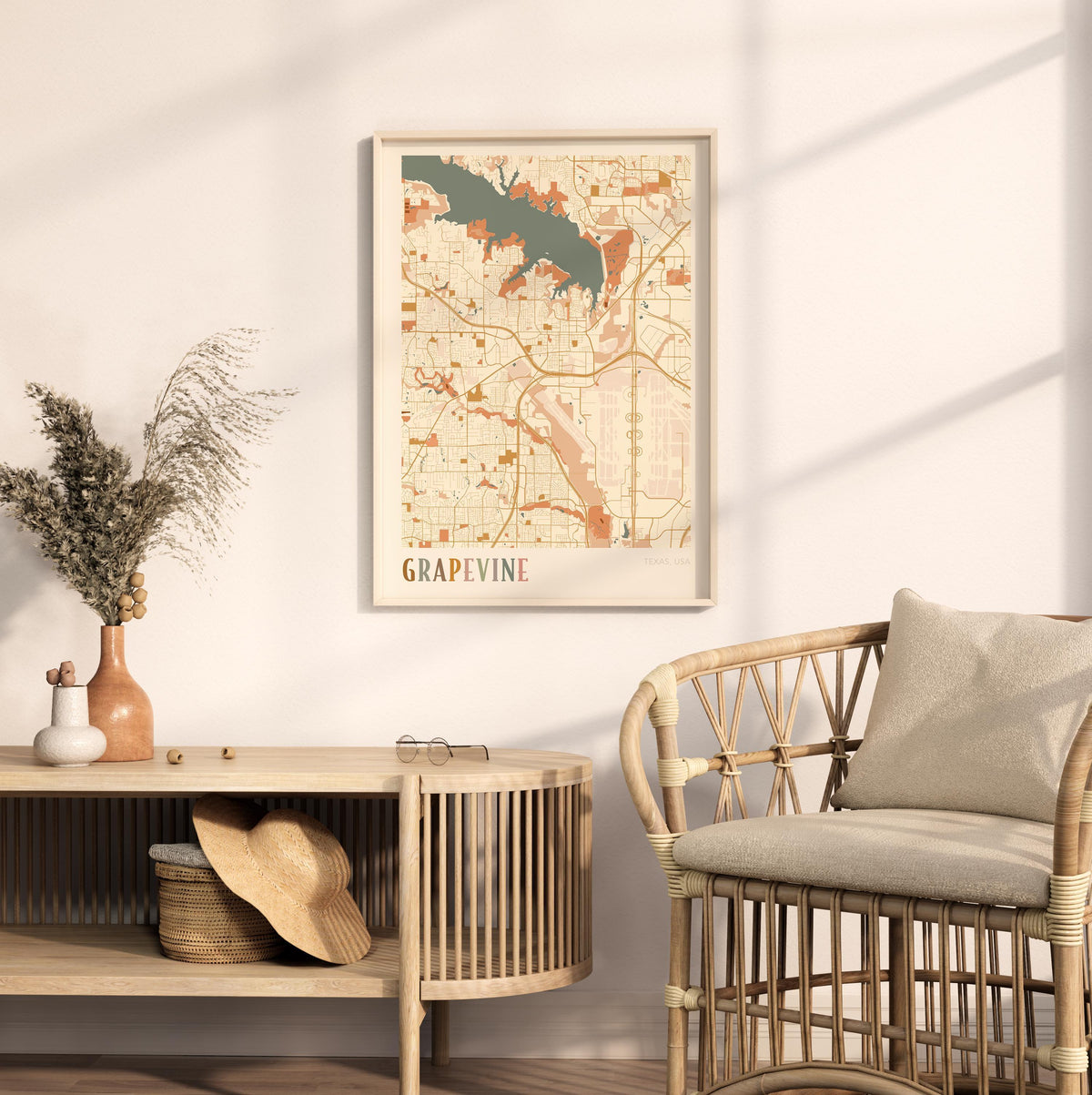grapevine, texas map poster - image 3