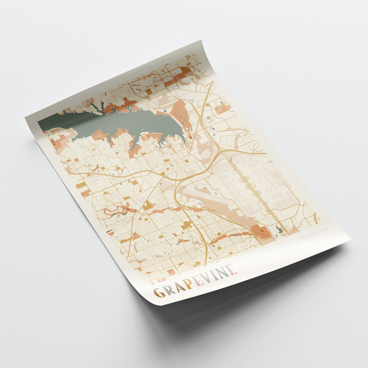 grapevine, texas map poster - image 4