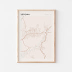 sedona, arizona map poster - image 1