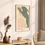 sausalito, california map poster - image 2