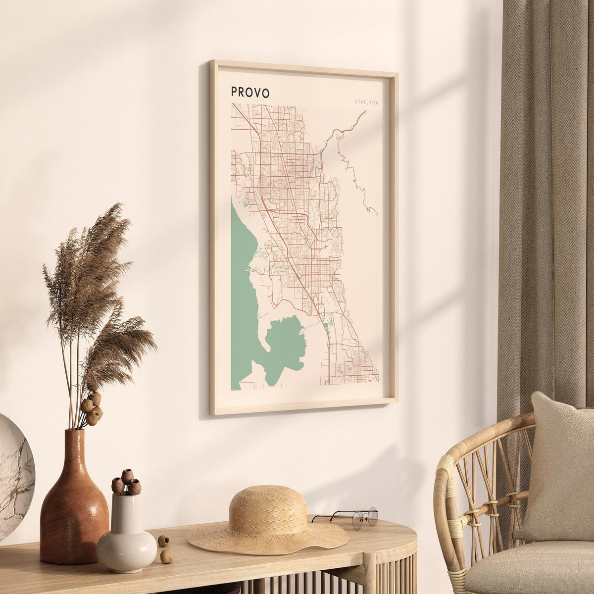 provo, utah map poster - image 2