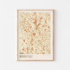 rockville, maryland map poster - image 1