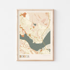 benicia, california map poster - image 1