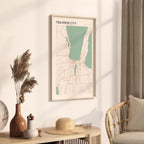 traverse city, michigan map poster - image 2