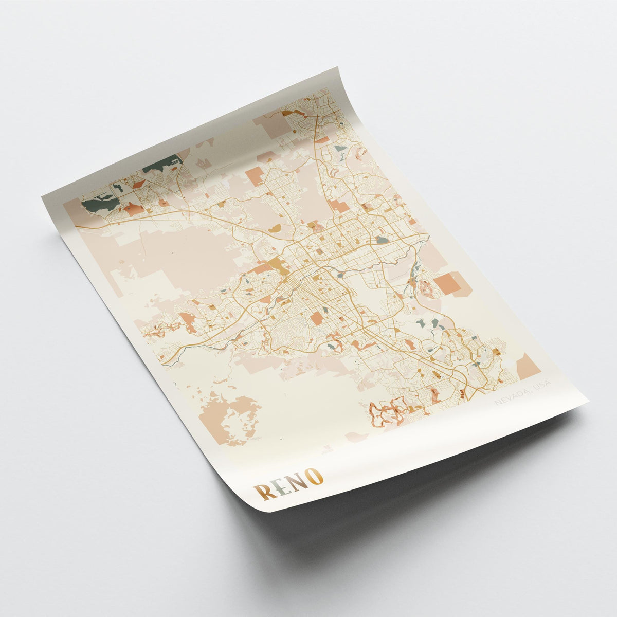 reno, nevada map poster - image 4