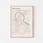 fort smith, arkansas map poster - image 1