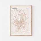laredo, texas map poster - image 1