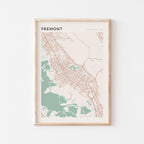 fremont, california map poster - image 1