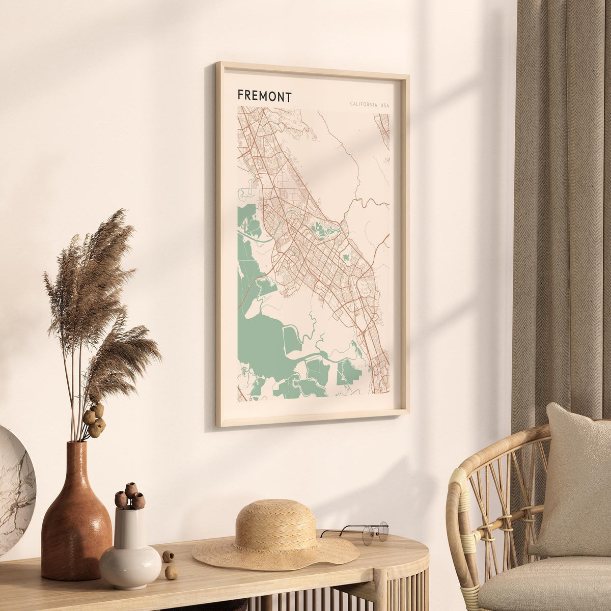 fremont, california map poster - image 2