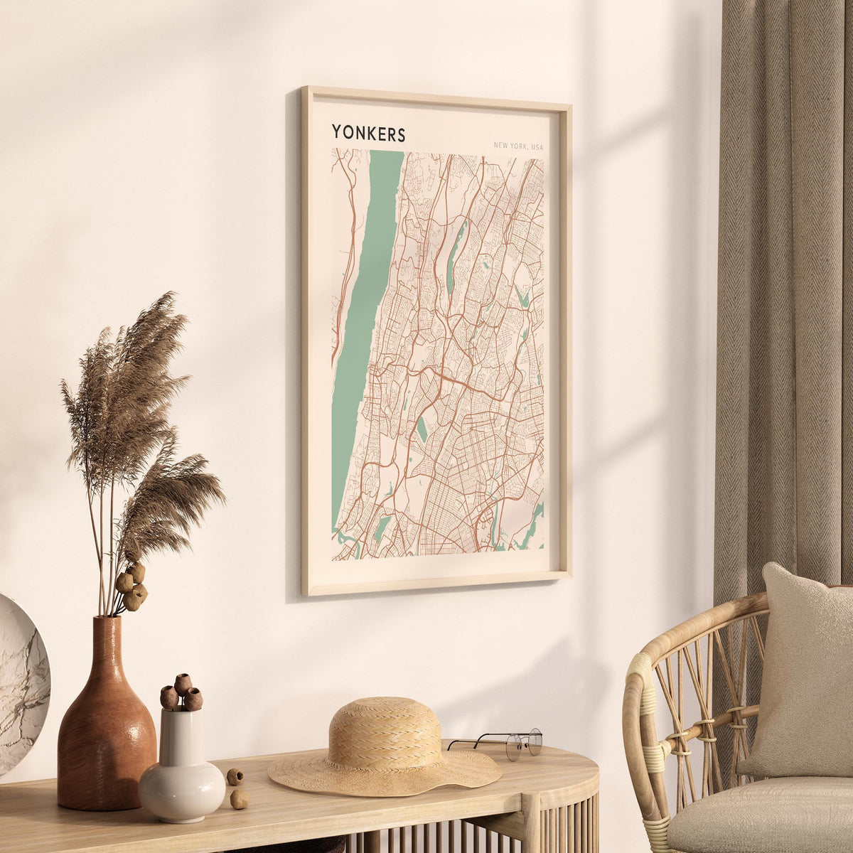 yonkers, new york map poster - image 2
