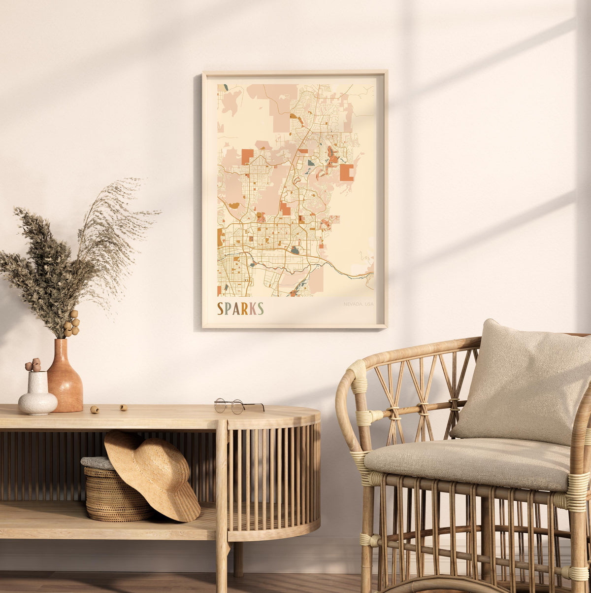 sparks, nevada map poster - image 3