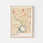 trenton, new jersey map poster - image 1
