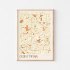 cheektowaga, new york map poster - image 1