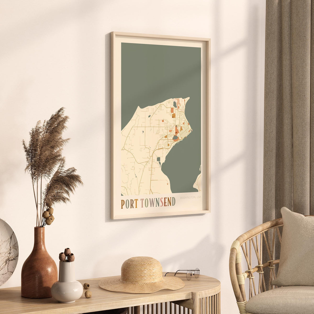 port townsend, washington map poster - image 2
