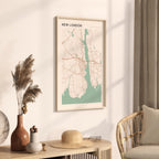 new london, connecticut map poster - image 2