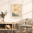 costa mesa, california map poster - image 3