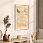 san jose, california map poster - image 2