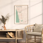 solana beach, california map poster - image 3