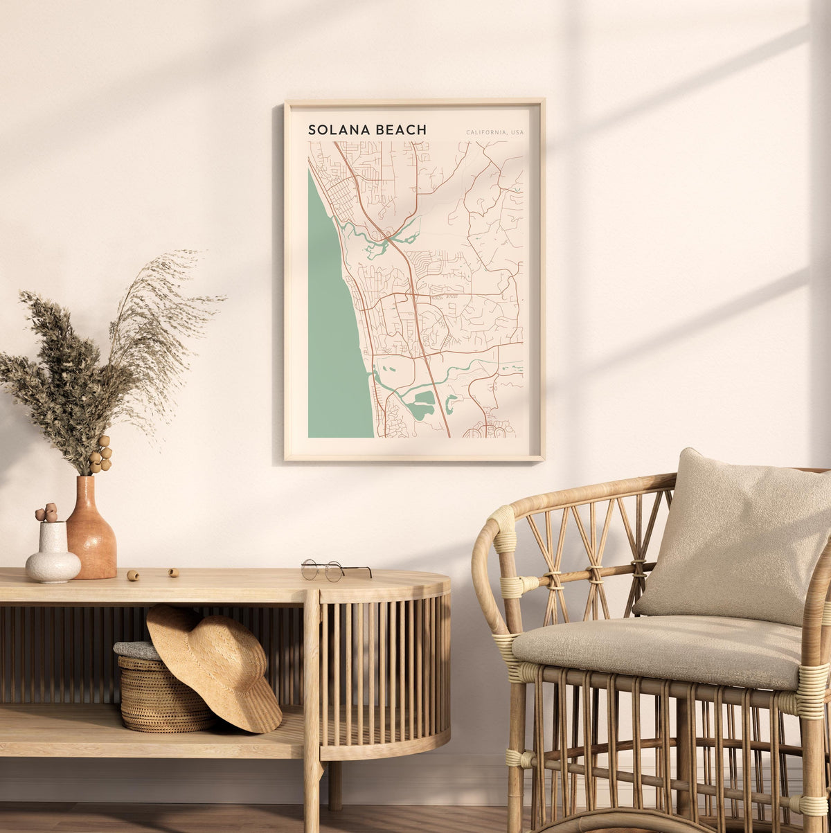 solana beach, california map poster - image 3