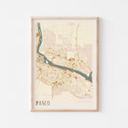 pasco, washington map poster - image 1