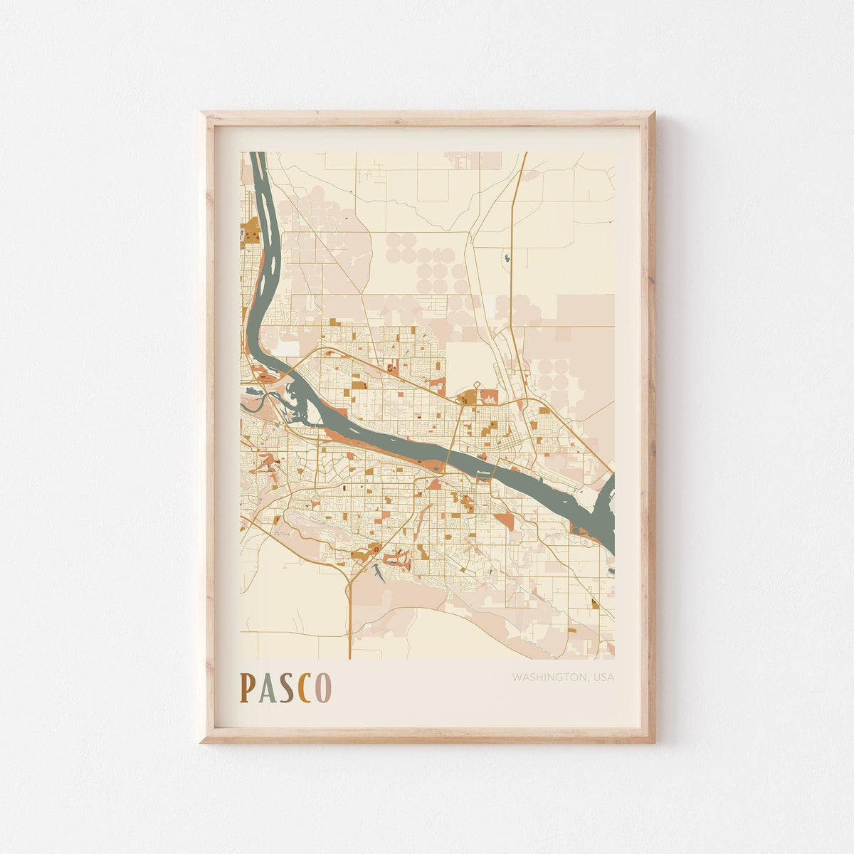 pasco, washington map poster - image 1