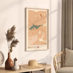 big bear lake, california map poster - image 2