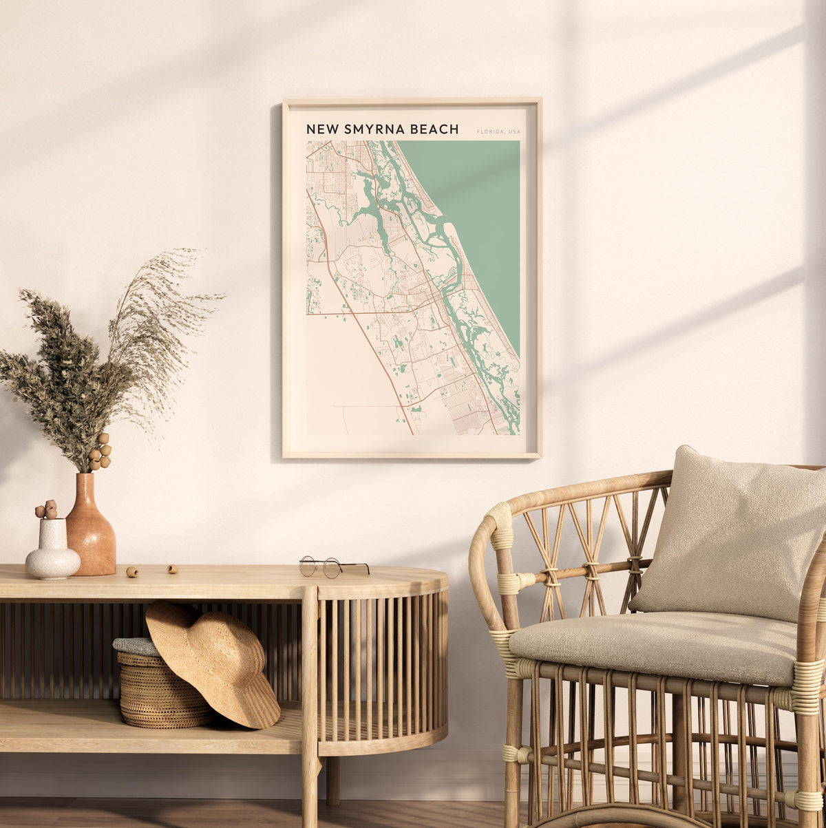 new smyrna beach, florida map poster - image 3