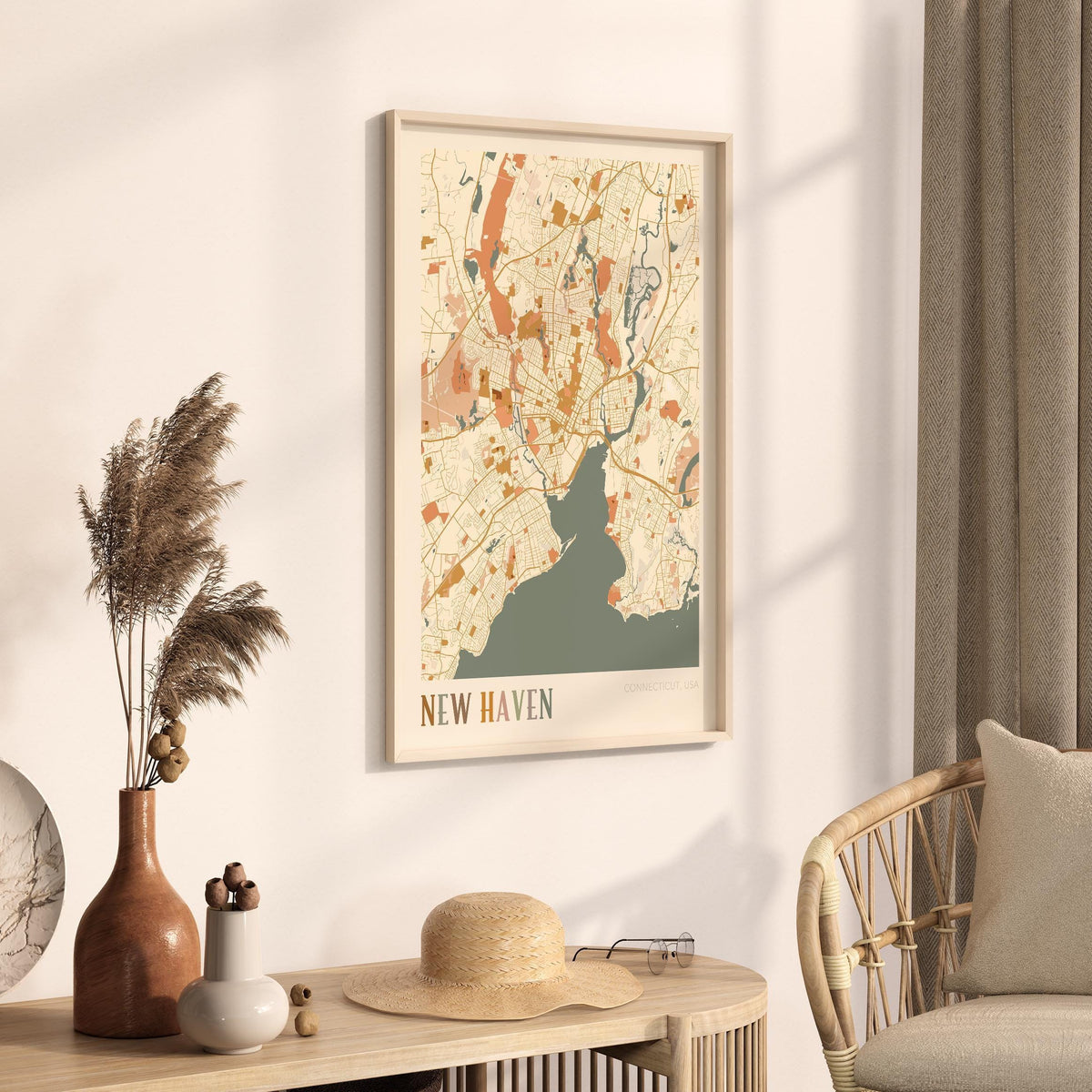 new haven, connecticut map poster - image 2