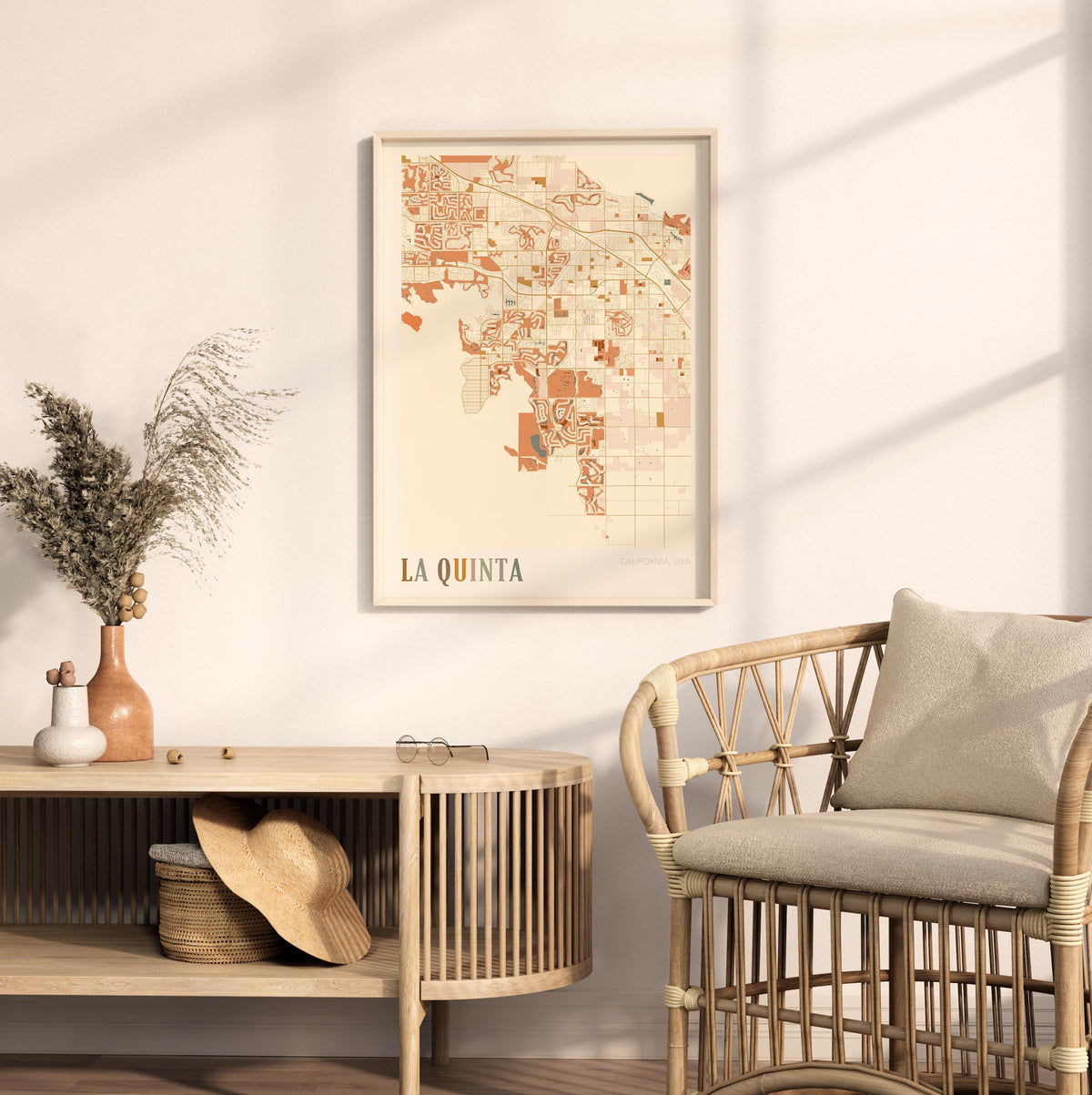 la quinta, california map poster - image 3