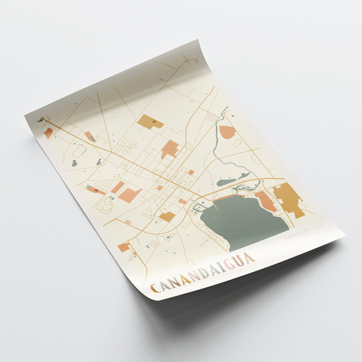 canandaigua, new york map poster - image 4